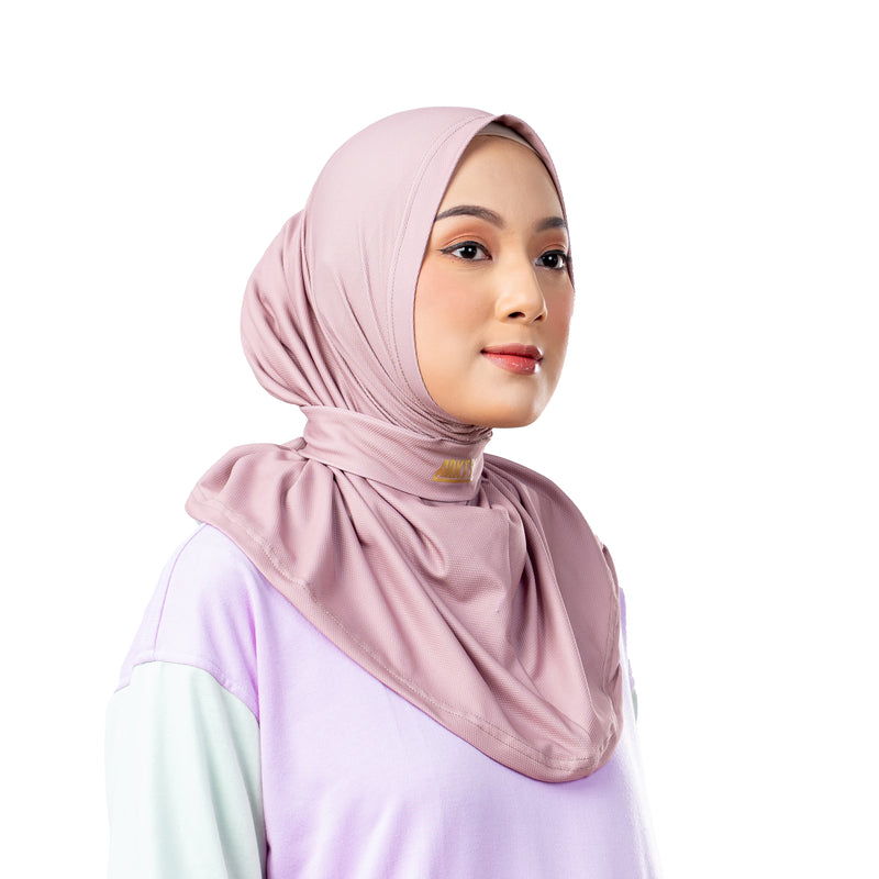Confident Alpha Hijab Brown With Lace x Nycta Gina