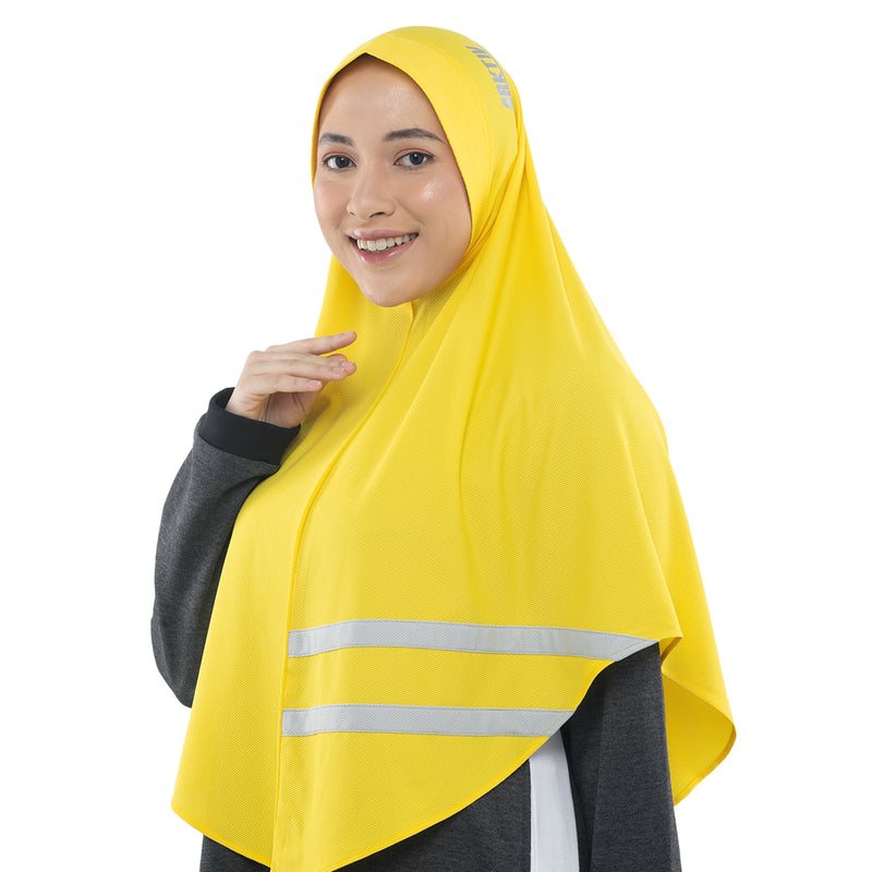 Cool Dynamic Vibrant Yellow Midi - Sport Hijab