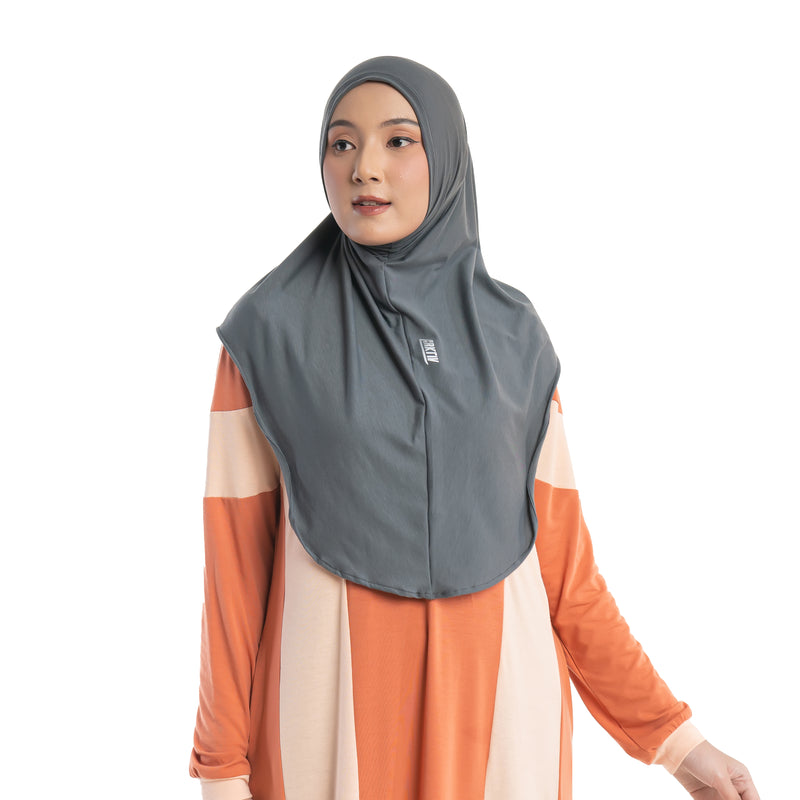 Manchaster Hijab Grey (Sport Hijab)