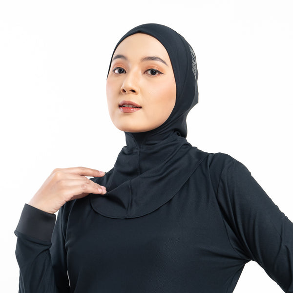 New Flexy Dynamic Black (Sport Hijab)
