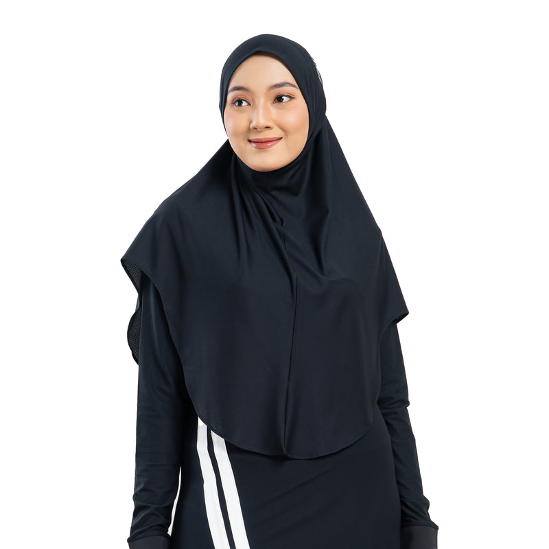 New Mono Dynamic Black (Sport Hijab)
