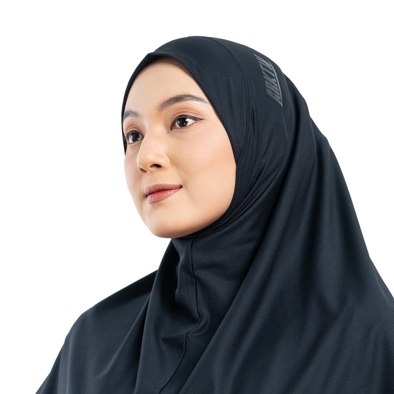 New Mono Dynamic Black (Sport Hijab)