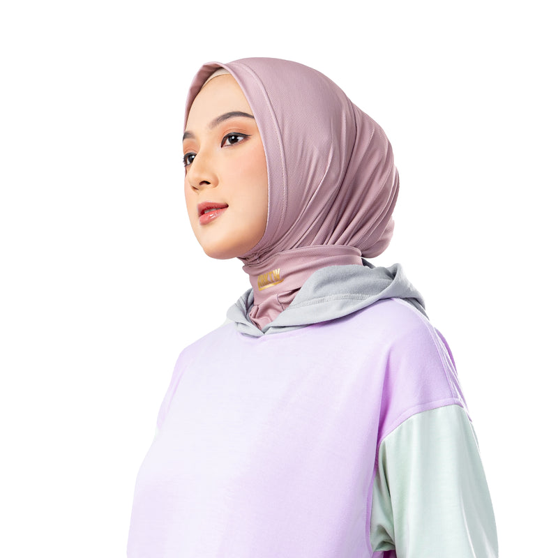 Confident Alpha Hijab Brown With Lace x Nycta Gina