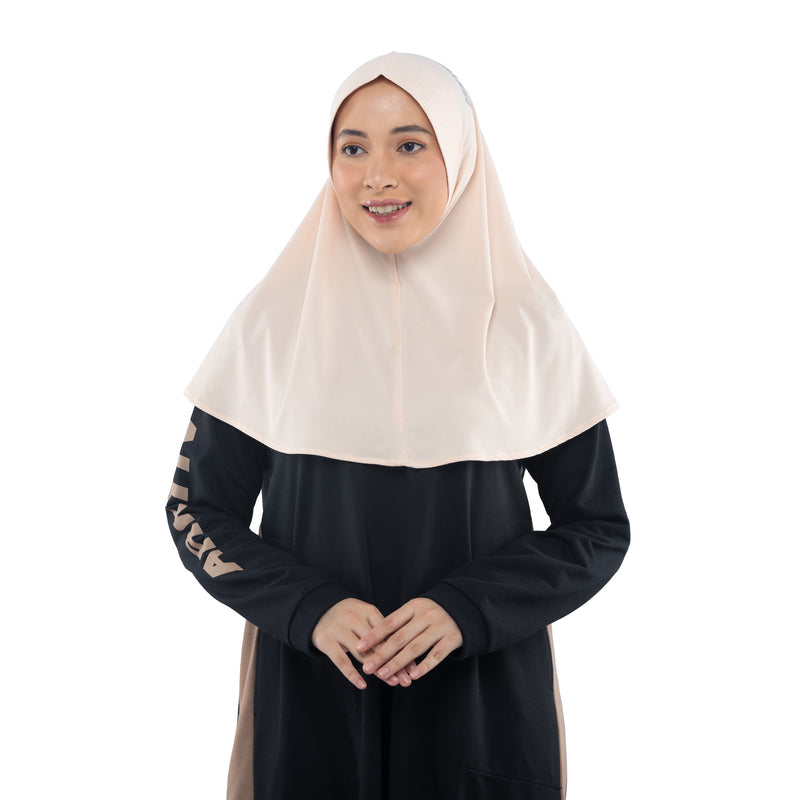 Running Hijab Ivory Cream (Sport Hijab)