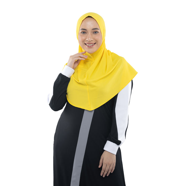My Everything Cycling Hijab Vibrant Yellow (Sport Hijab)