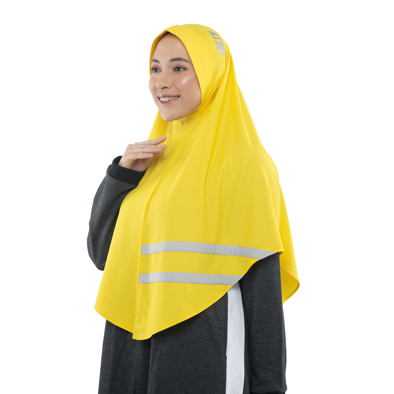 Cool Dynamic Vibrant Yellow Midi - Sport Hijab