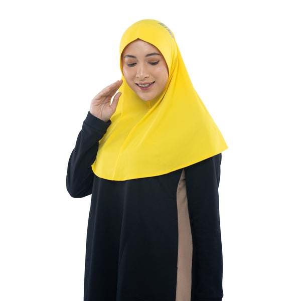 Running Hijab Vibrant Yellow (Sport Hijab)