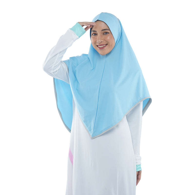 Energetic Elite Sky Blue Midi (Sport Hijab)