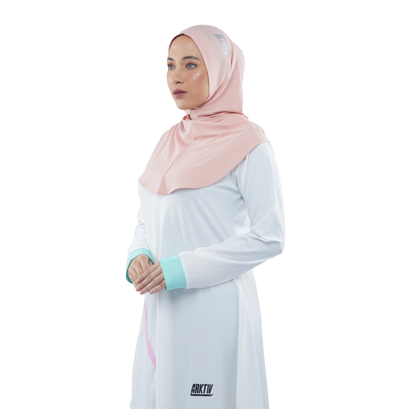 Roadbike Hijab Dusty Pink (Sport Hijab)