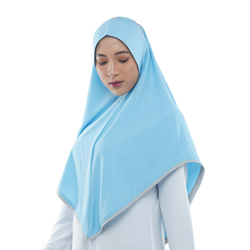 Energetic Elite Sky Blue Midi (Sport Hijab)