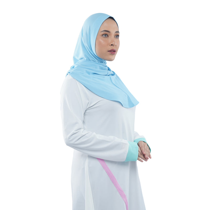 Roadbike Hijab Sky Blue (Sport Hijab)