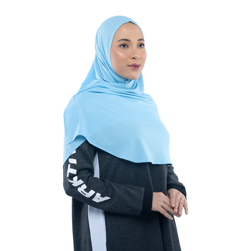 Foldable Sky Blue (Sport Hijab)