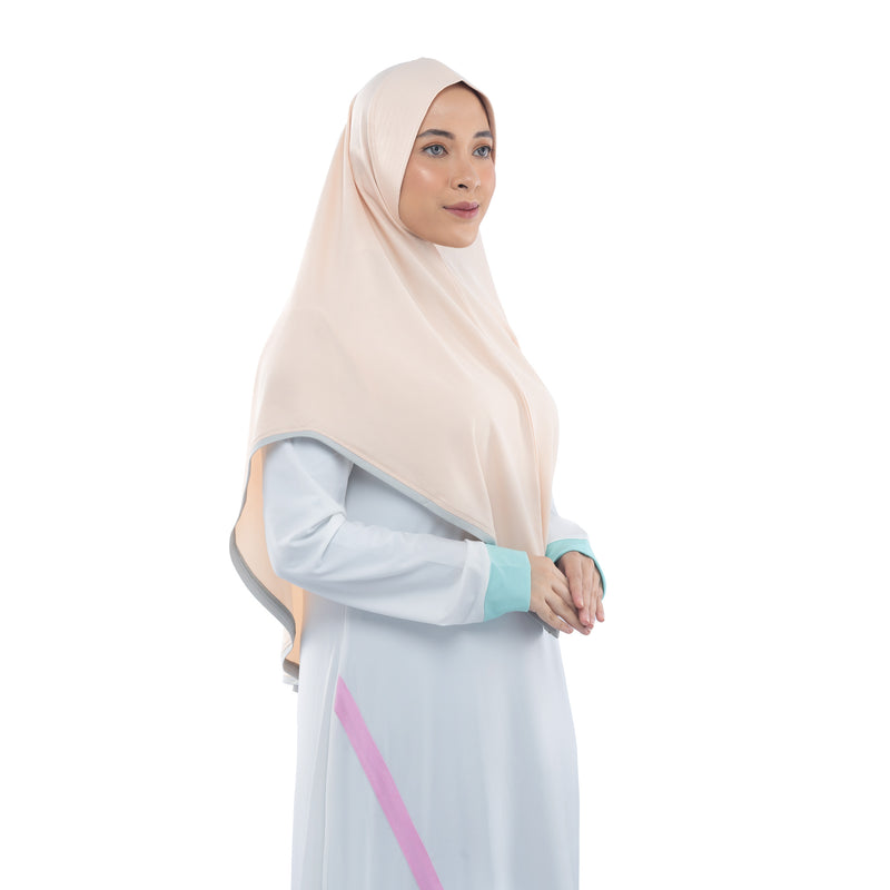 Energetic Elite Ivory Cream Midi (Sport Hijab)