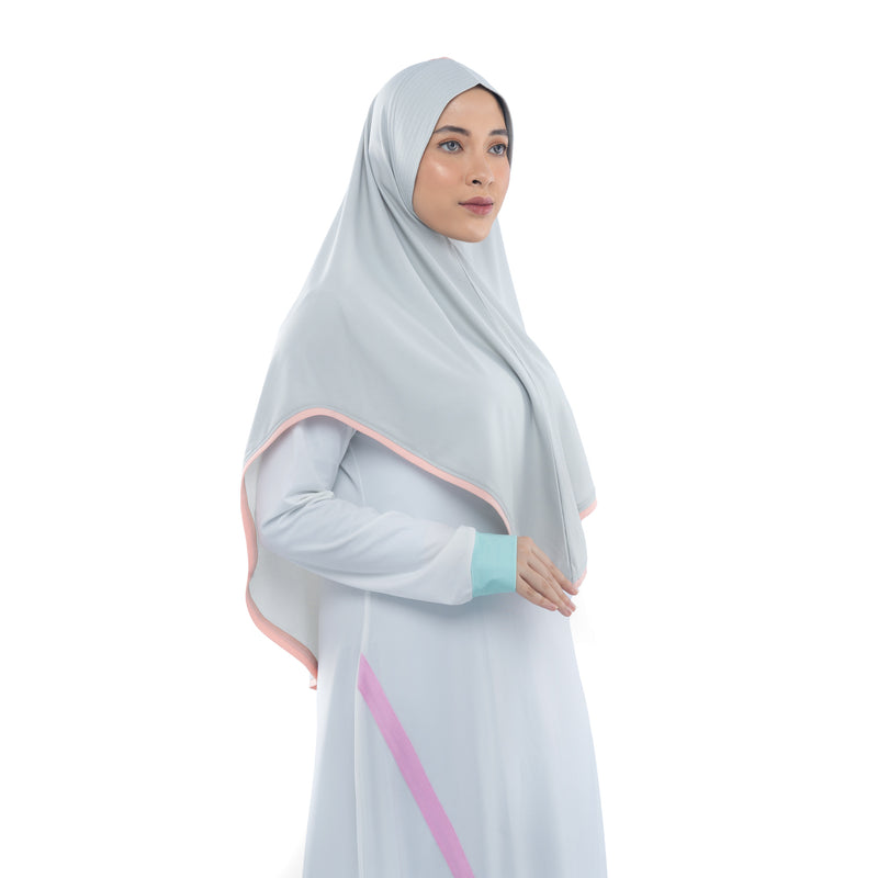 Energetic Elite Willow Grey Midi (Sport Hijab)