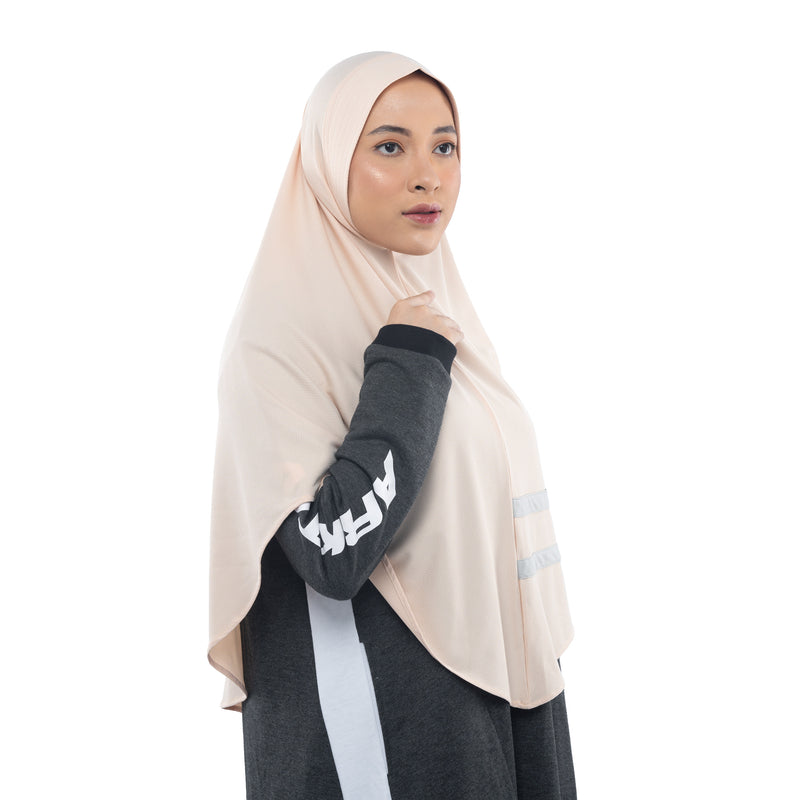 Cool Dynamic Ivory Cream Midi - Sport Hijab