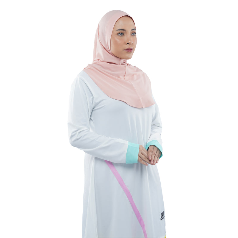 Roadbike Hijab Dusty Pink (Sport Hijab)