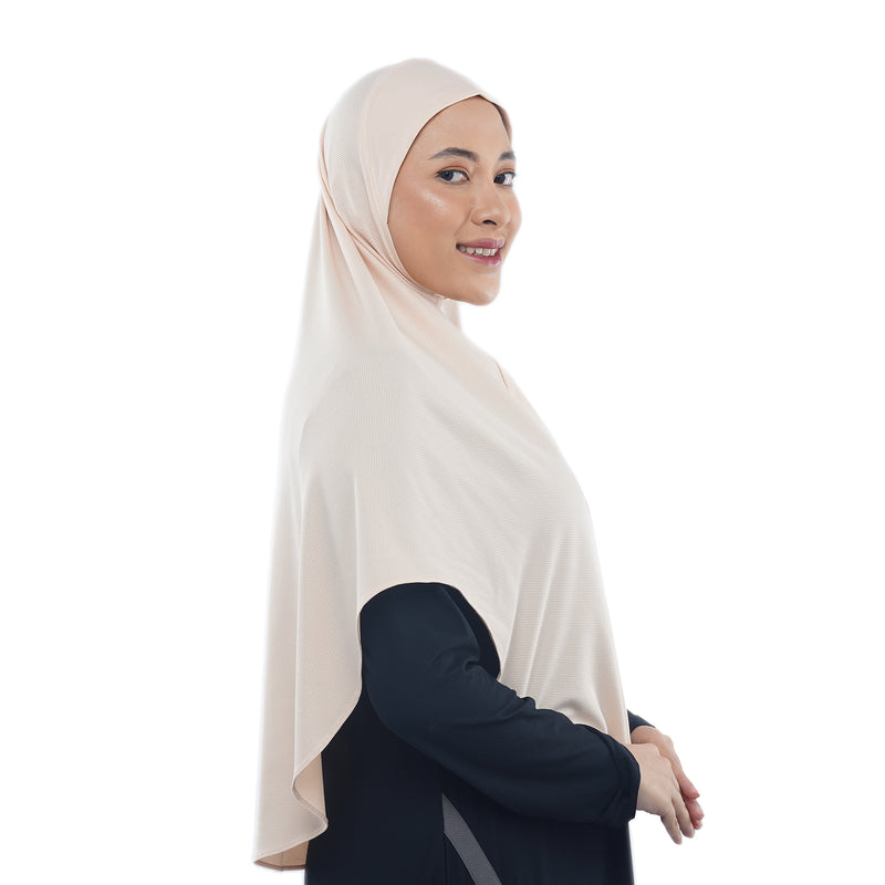 Mono Dynamic Ivory Cream Midi (Sport Hijab)