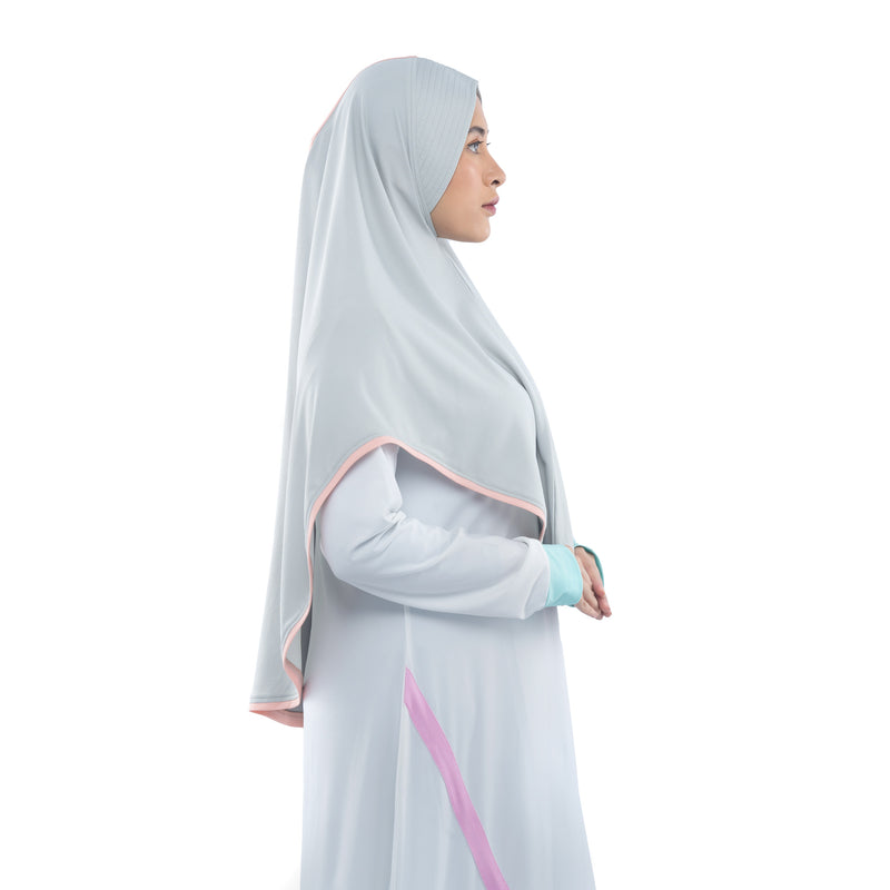 Energetic Elite Willow Grey Midi (Sport Hijab)