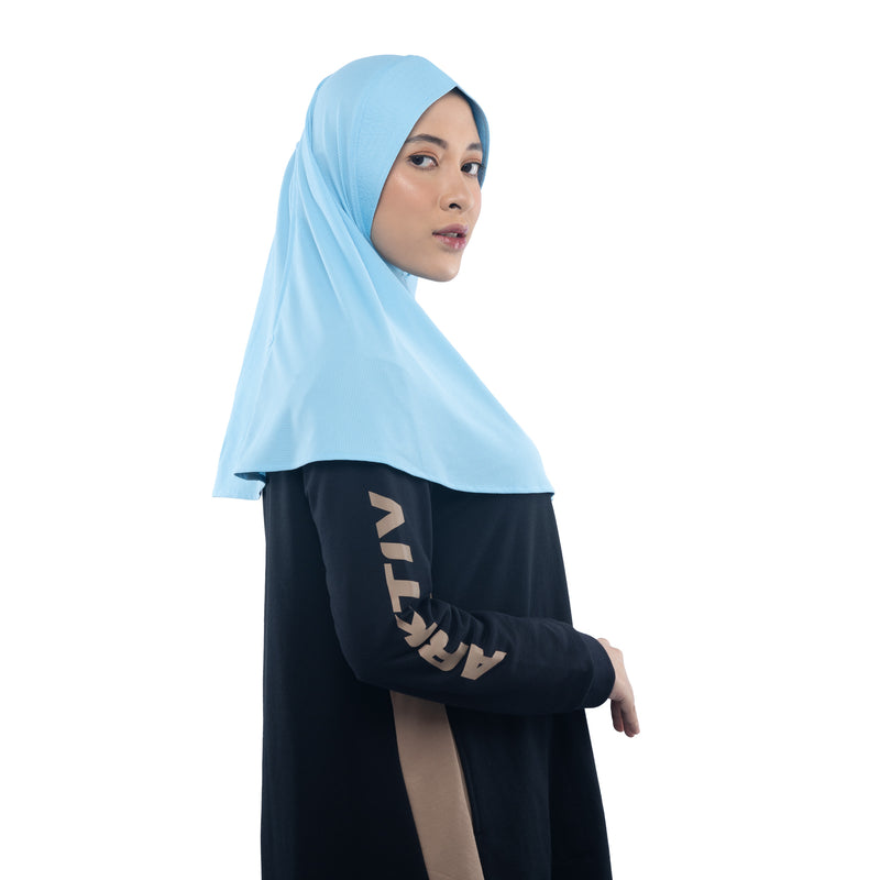 Running Hijab Sky Blue (Sport Hijab)