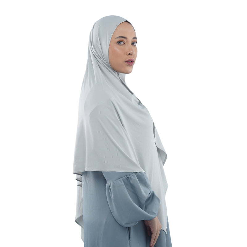Super Pashmina Willow Grey (Sport Hijab)