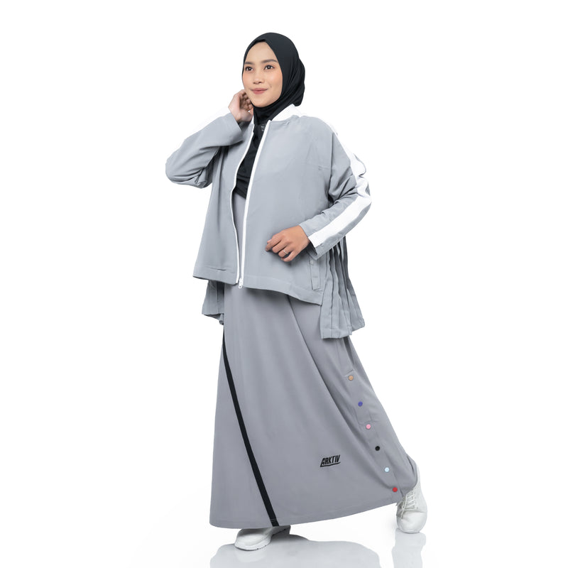 No Sugar Pleated Outer Charcoal