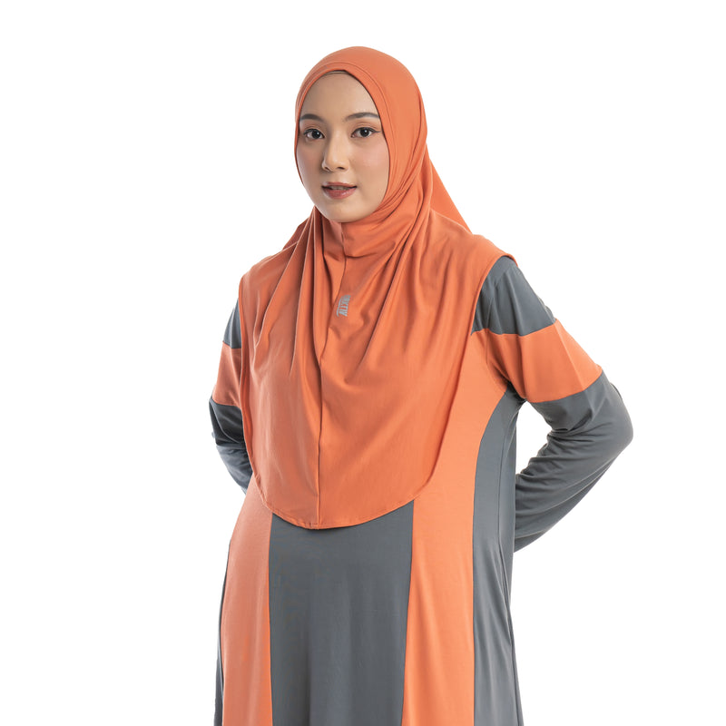 Manchaster Hijab Orange (Sport Hijab)
