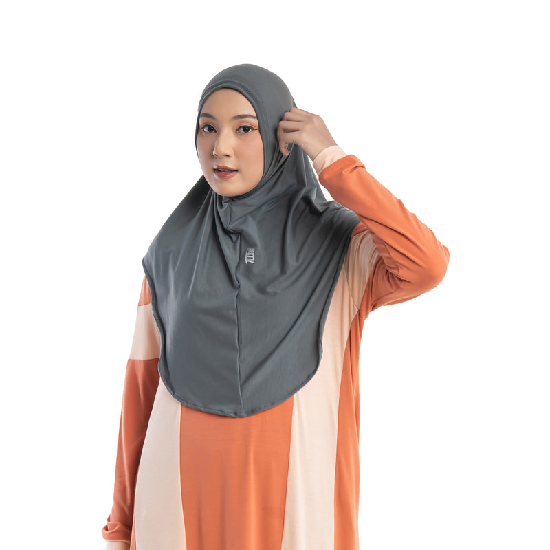 Manchaster Hijab Grey (Sport Hijab)