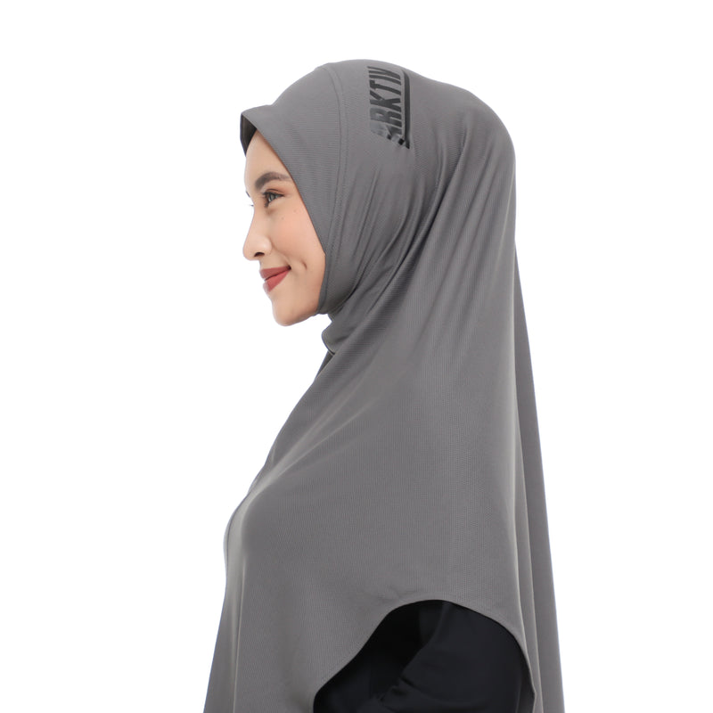 New Mono Dynamic Grey (Sport Hijab)