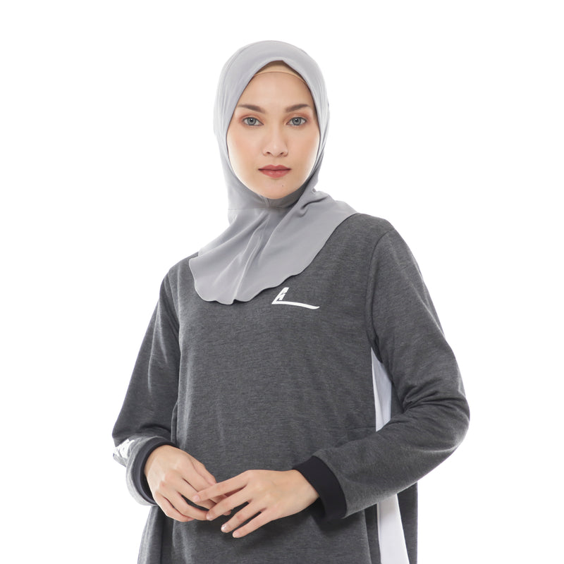 New Flexy Dynamic Light Grey (Sport Hijab)