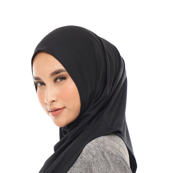 Wave Hijab Black | Hijab