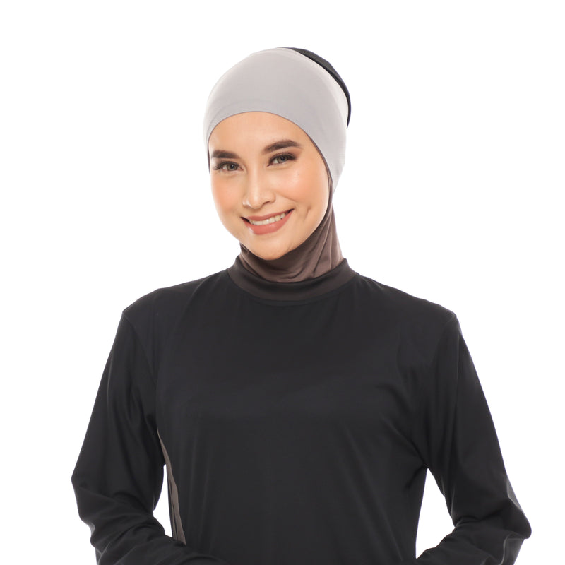 Inner Hijab Grey - Black