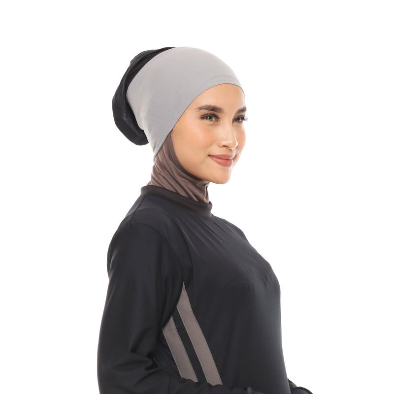 Inner Hijab Grey - Black